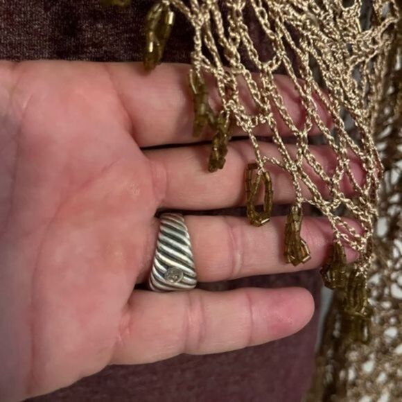 NWT - NY Collection Boho Festival Crocheted Beaded Cardigan Size XS - Picture 2 of 6